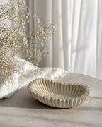 The Riva ruffled oval bowl