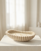 The Riva ruffle oval candle