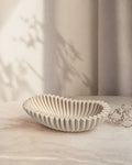 The Riva ruffled oval bowl