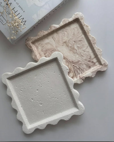 The Moona travertine style tray