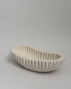 The Riva ruffled oval bowl