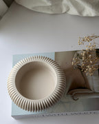 The Opra ribbed pedestal bowl