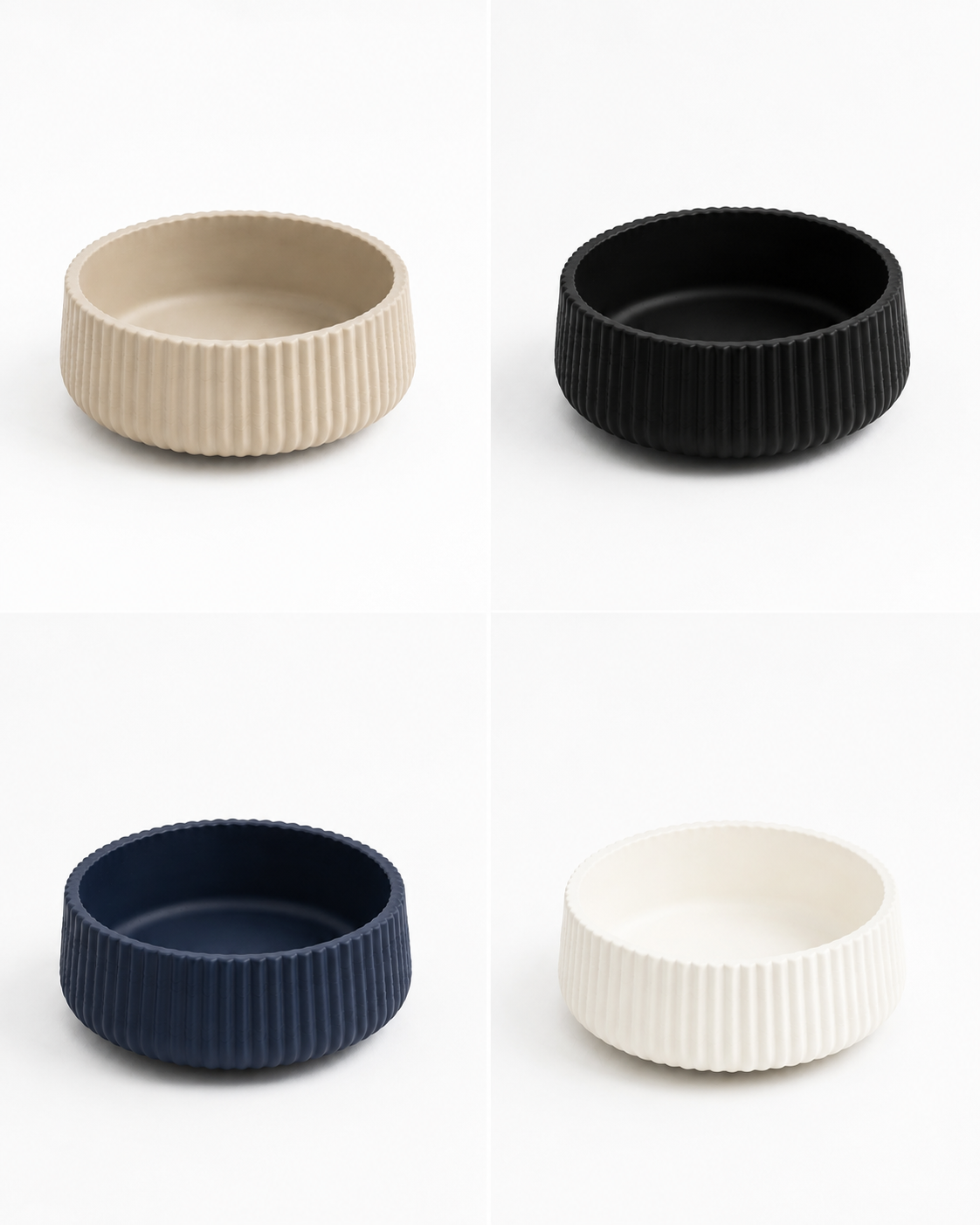 The Dyara ribbed decorative bowl